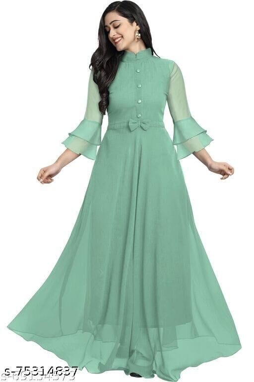 V Neck Anarkali Kurti 